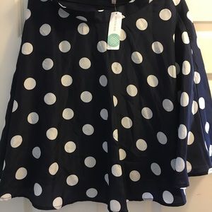 Stitch Fix Pixley Size Large Polka Dot Skirt NWT